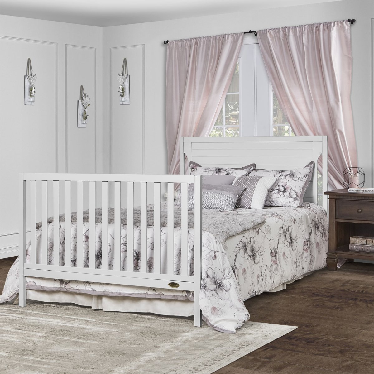 Cape Cod 5 in 1 Convertible Crib - White