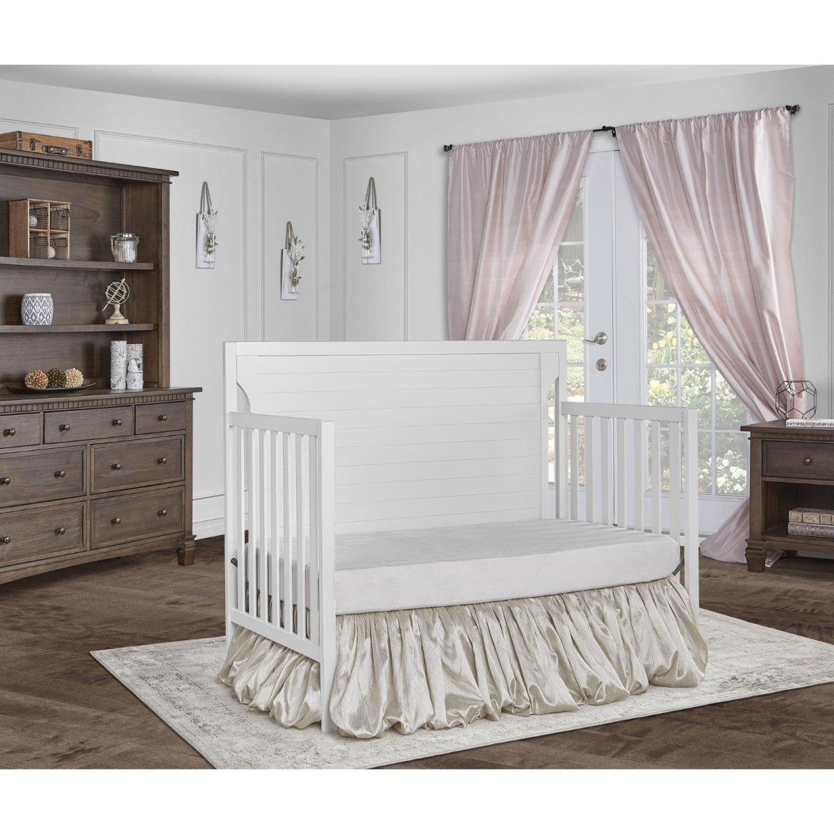 Cape Cod 5 in 1 Convertible Crib - White