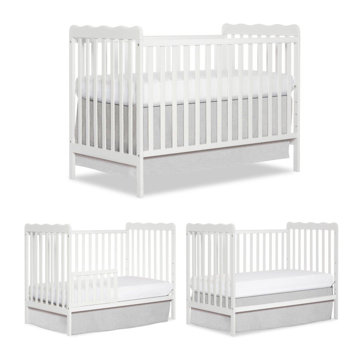 Carson Classic 3 in 1 Convertible Crib - White