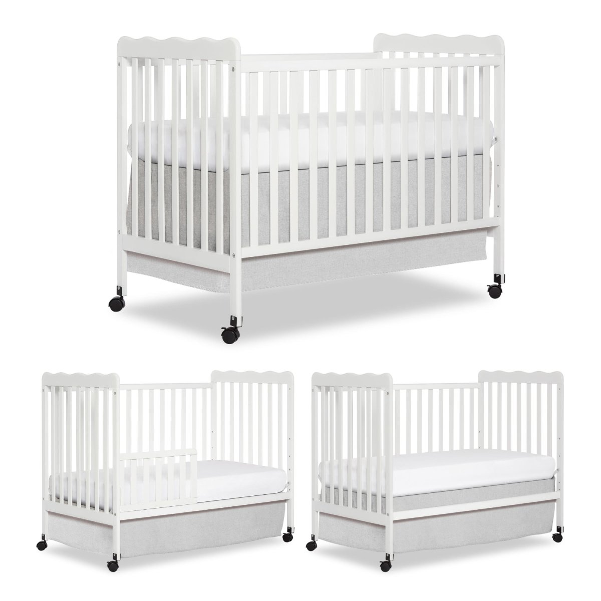 Carson Classic 3 in 1 Convertible Crib - White