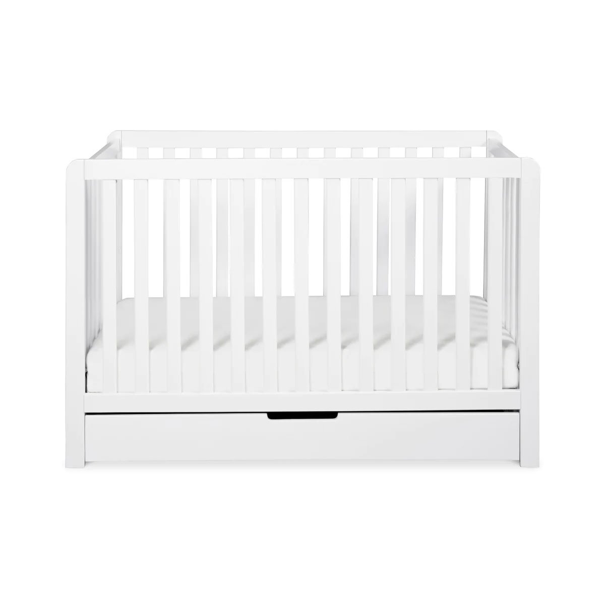 Colby 4 In 1 Convertible Crib with Trundle Drawer - White