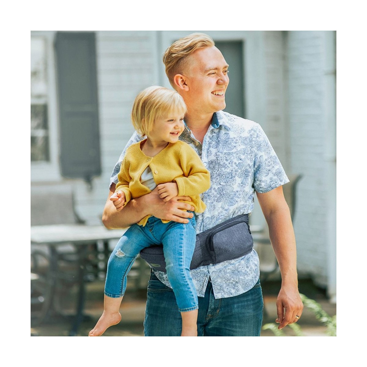 SideKick Hip Seat Baby Carrier - Denim