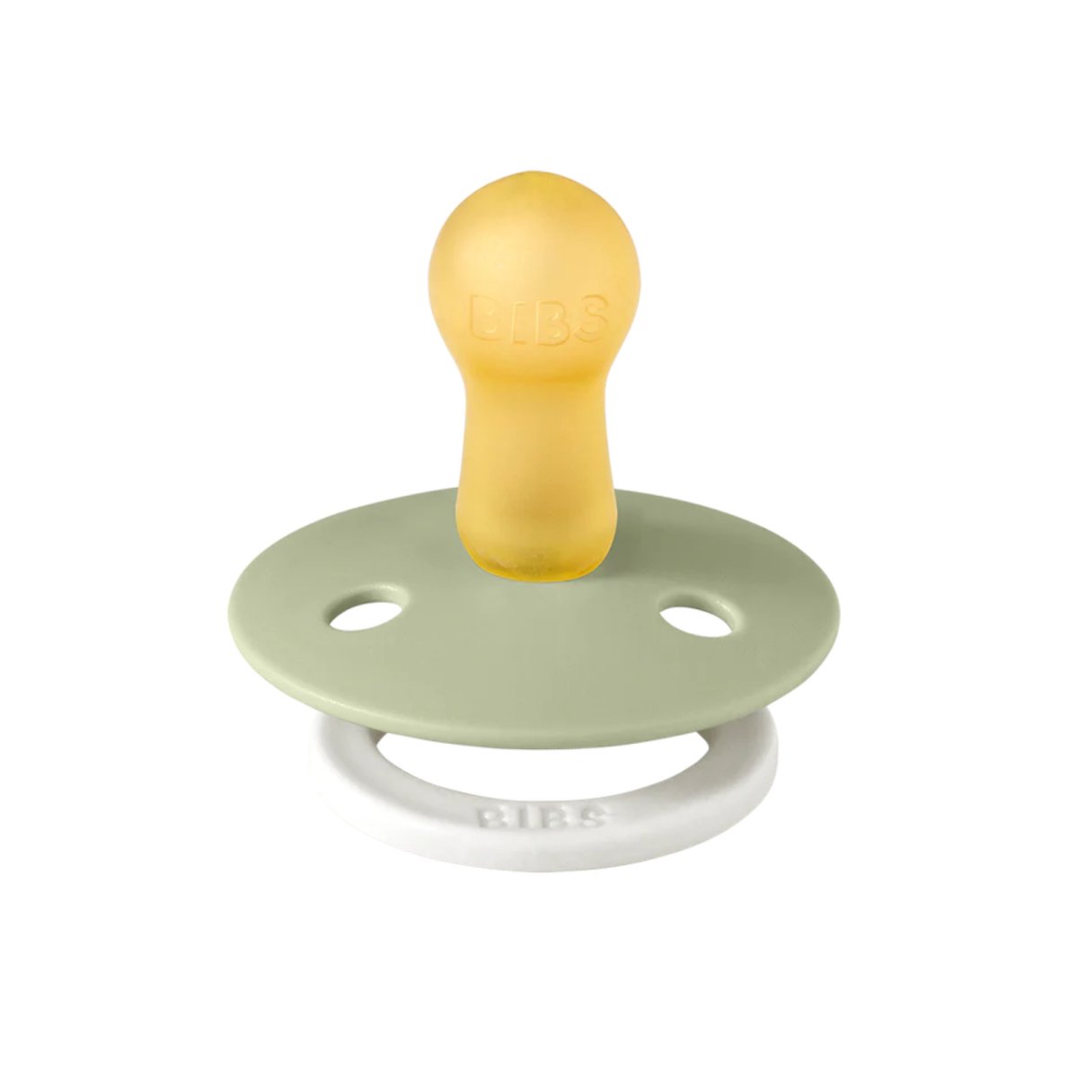 Original COLOUR Latex 2 PK Glow Pacifier - Sage/Cloud - Size 3