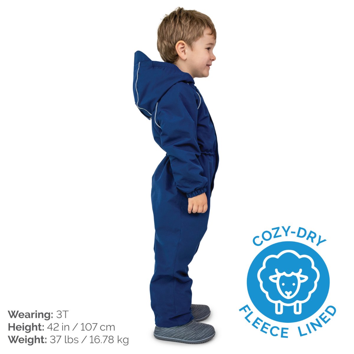 Cozy-Dry Waterproof Play Suit - Nebula Blue