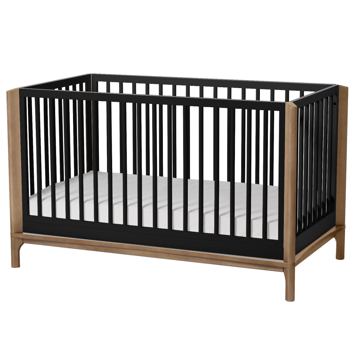 Laurel Island 4 in 1 Crib - Black/Chestnut