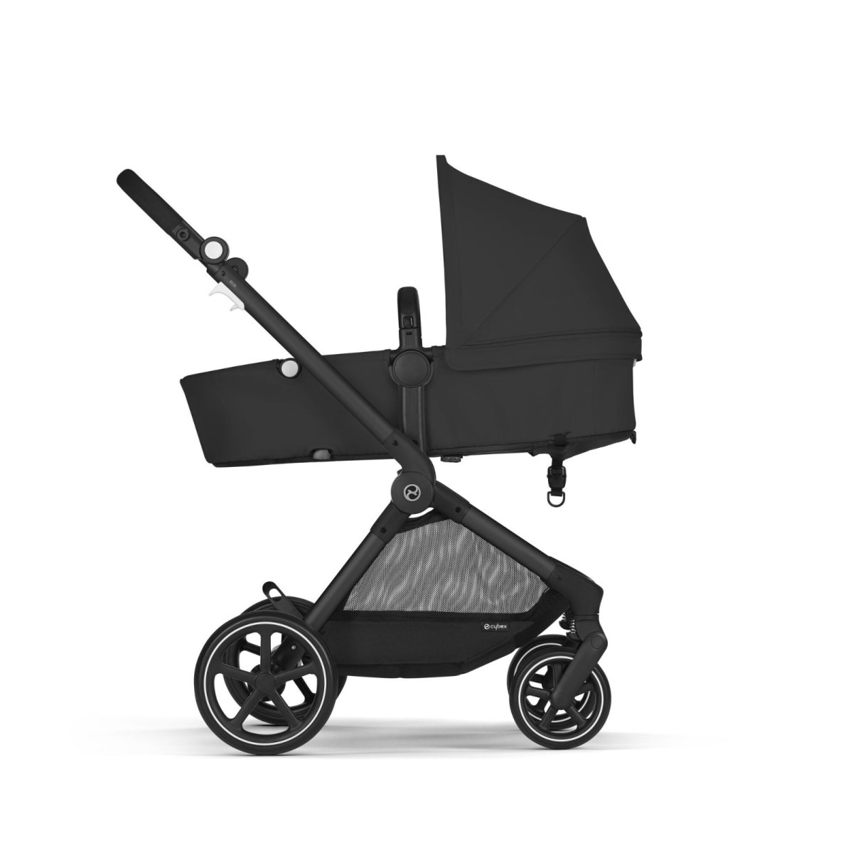 Eos Black Stroller Frame and Seat - Moon Black