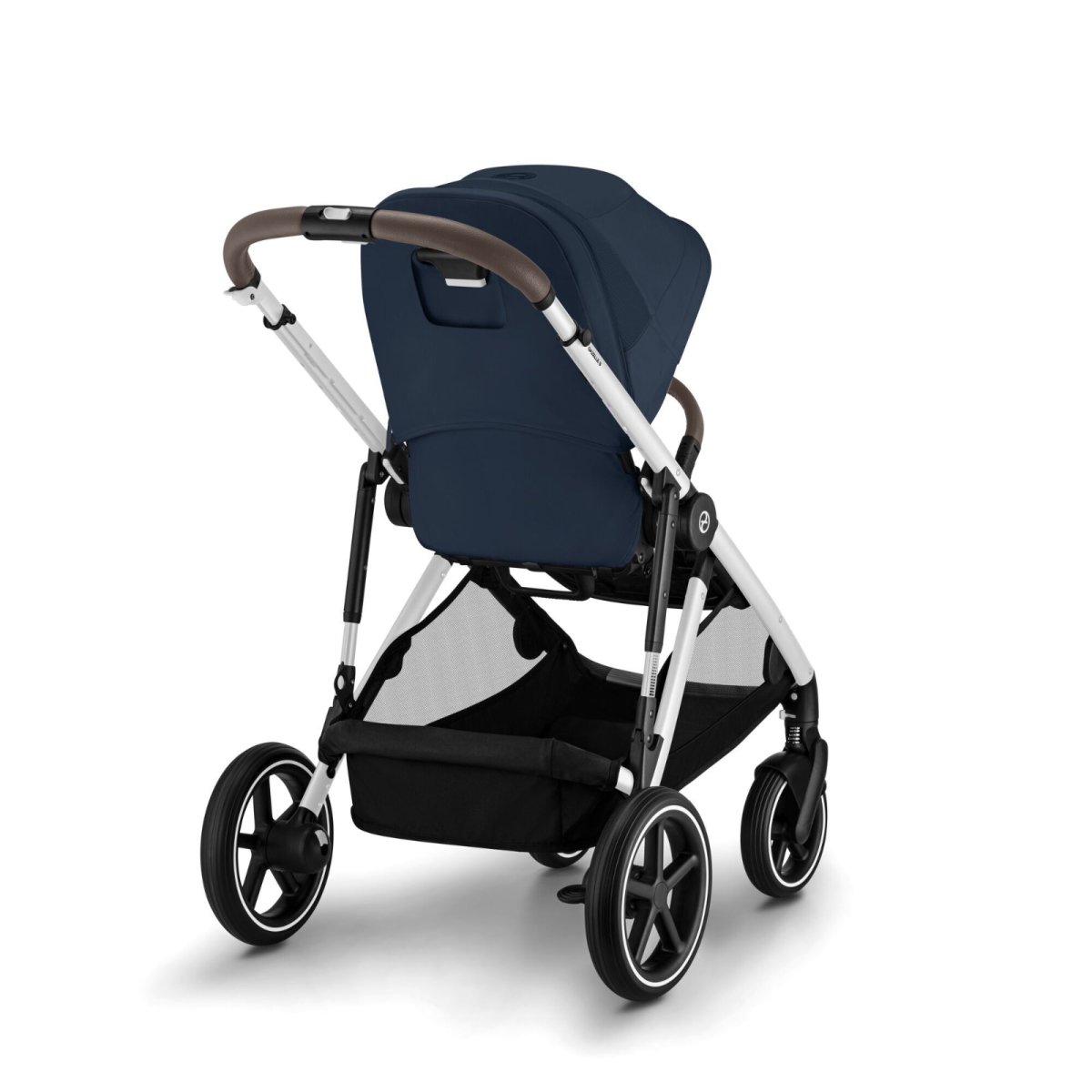 Gazelle S Stroller - Silver Frame and Ocean Blue Seat