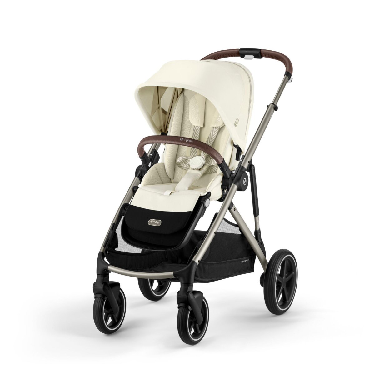 Gazelle S Stroller - Taupe Frame/Seashell Beige Seat