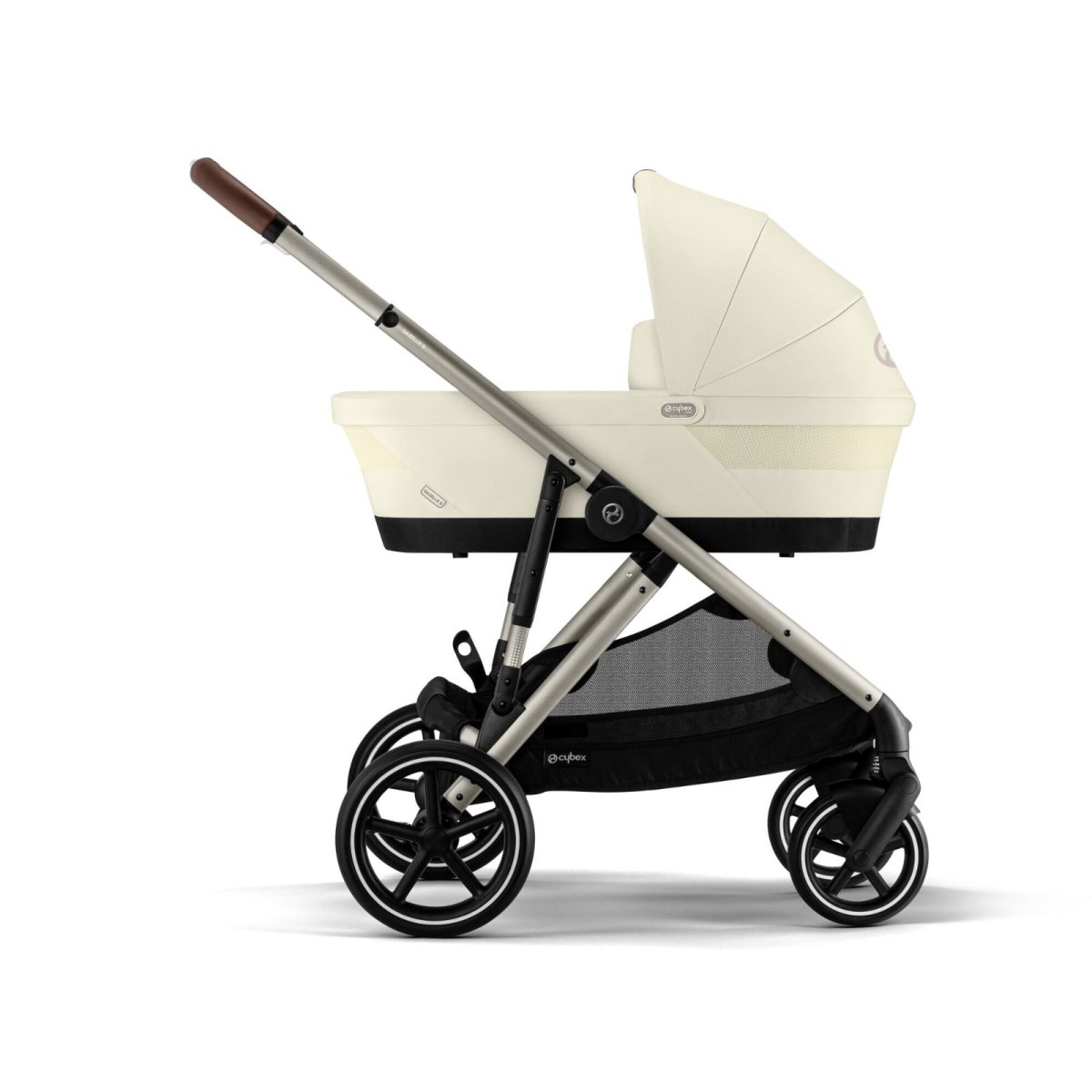 Gazelle S Stroller - Taupe Frame/Seashell Beige Seat