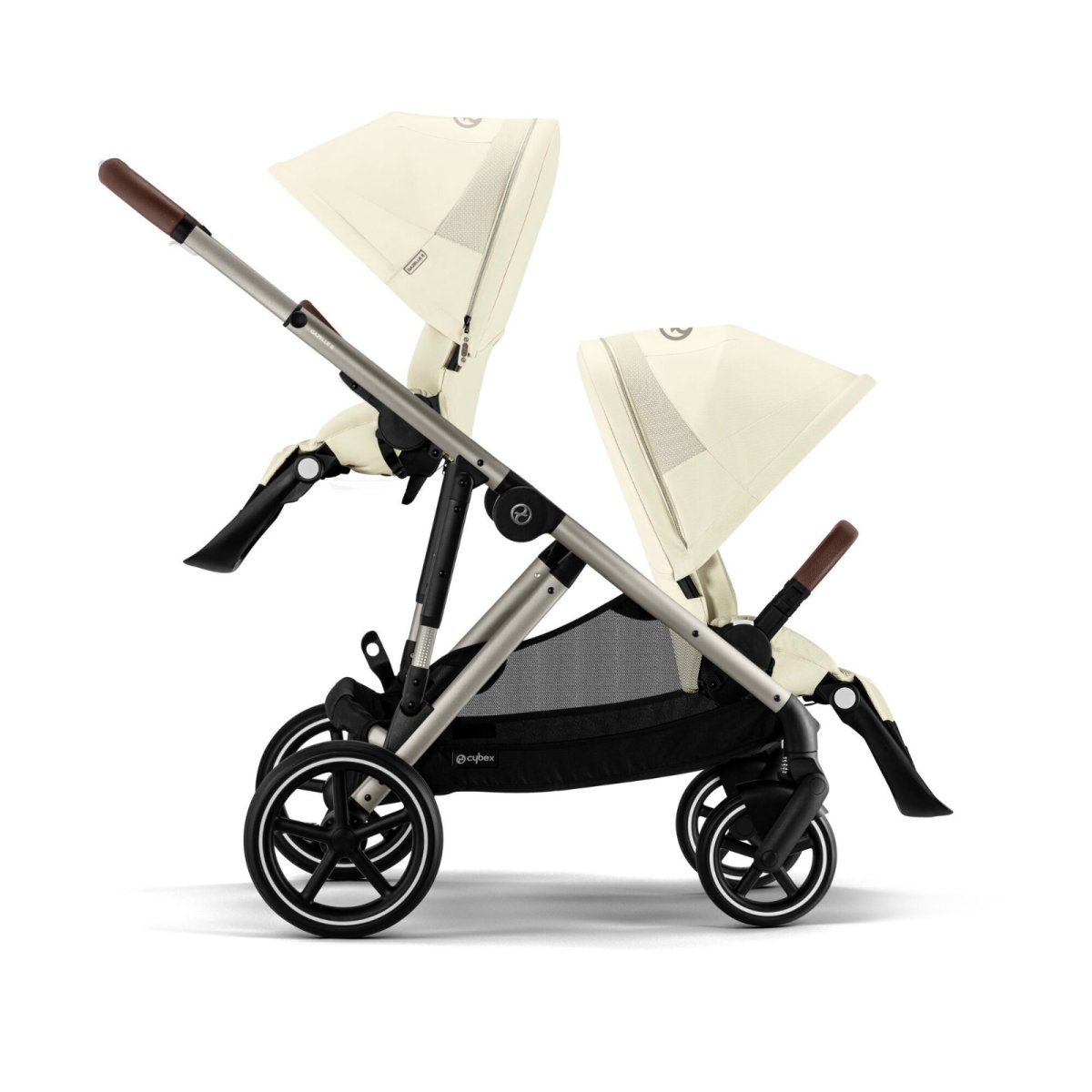 Gazelle S Stroller - Taupe Frame/Seashell Beige Seat