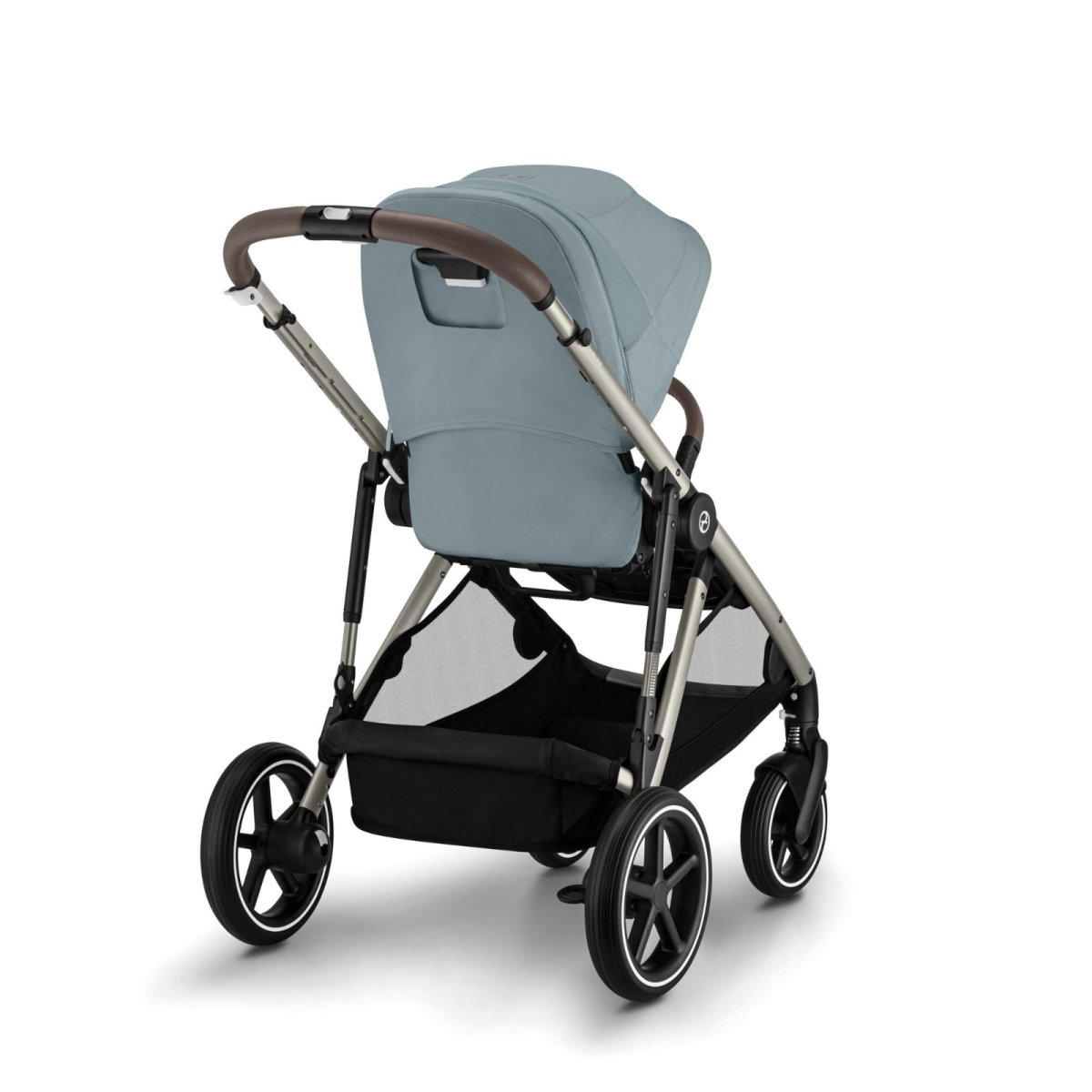 Gazelle S Stroller - Taupe Frame and Sky Blue Seat