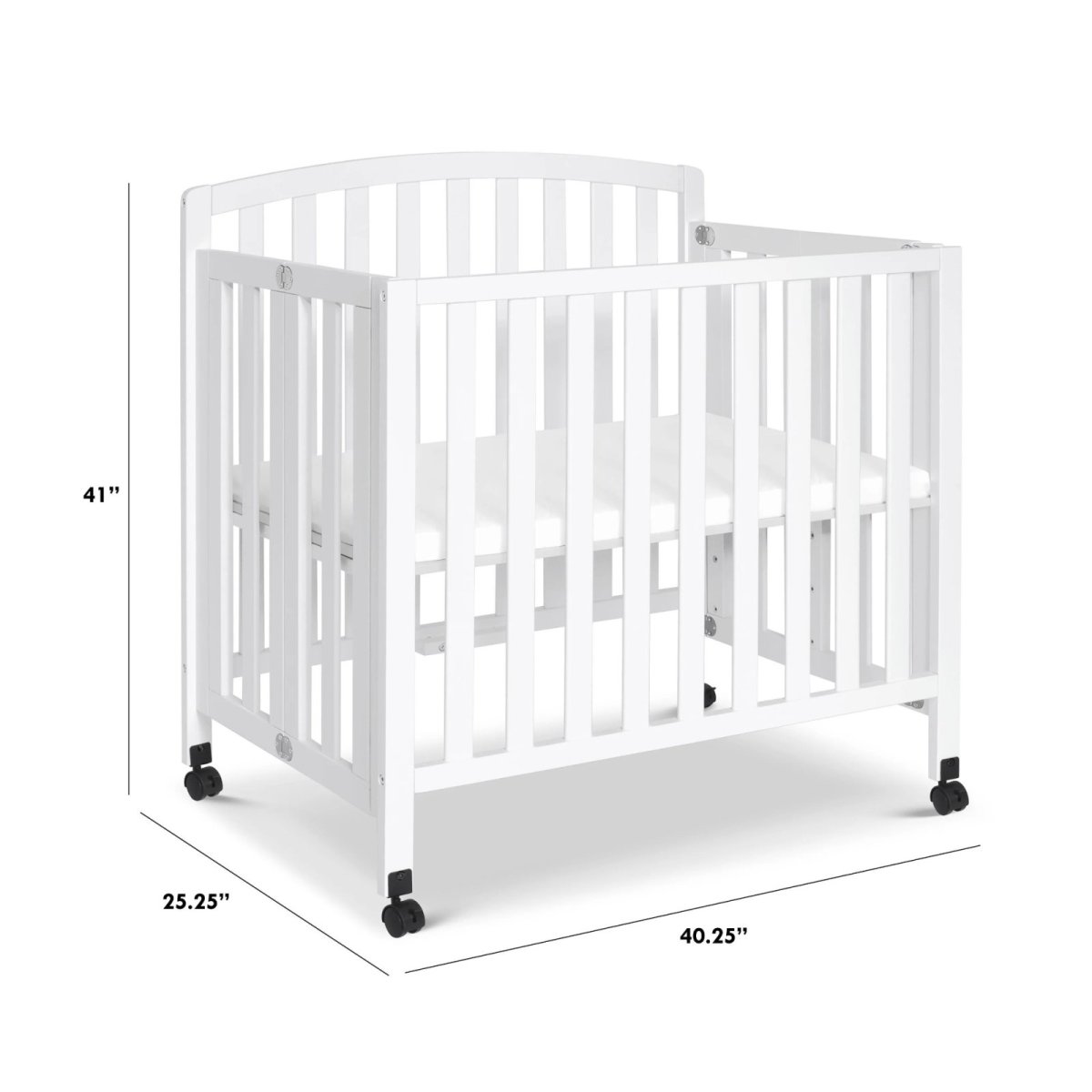 Dylan Portable Mini Crib 3 In 1 - White