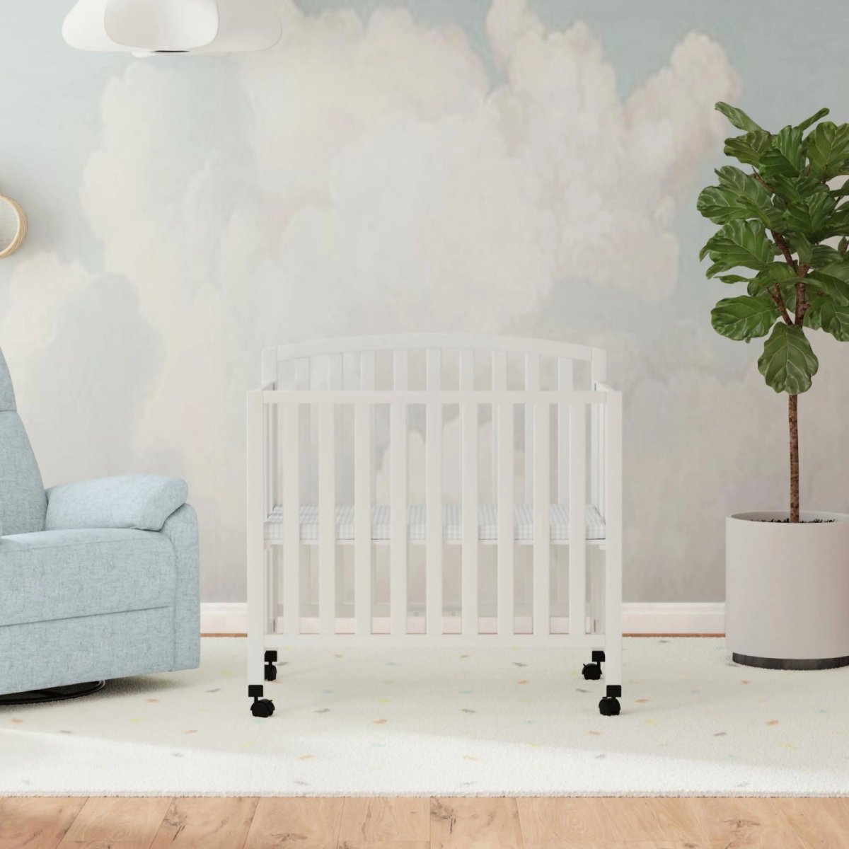 Dylan Portable Mini Crib 3 In 1 - White