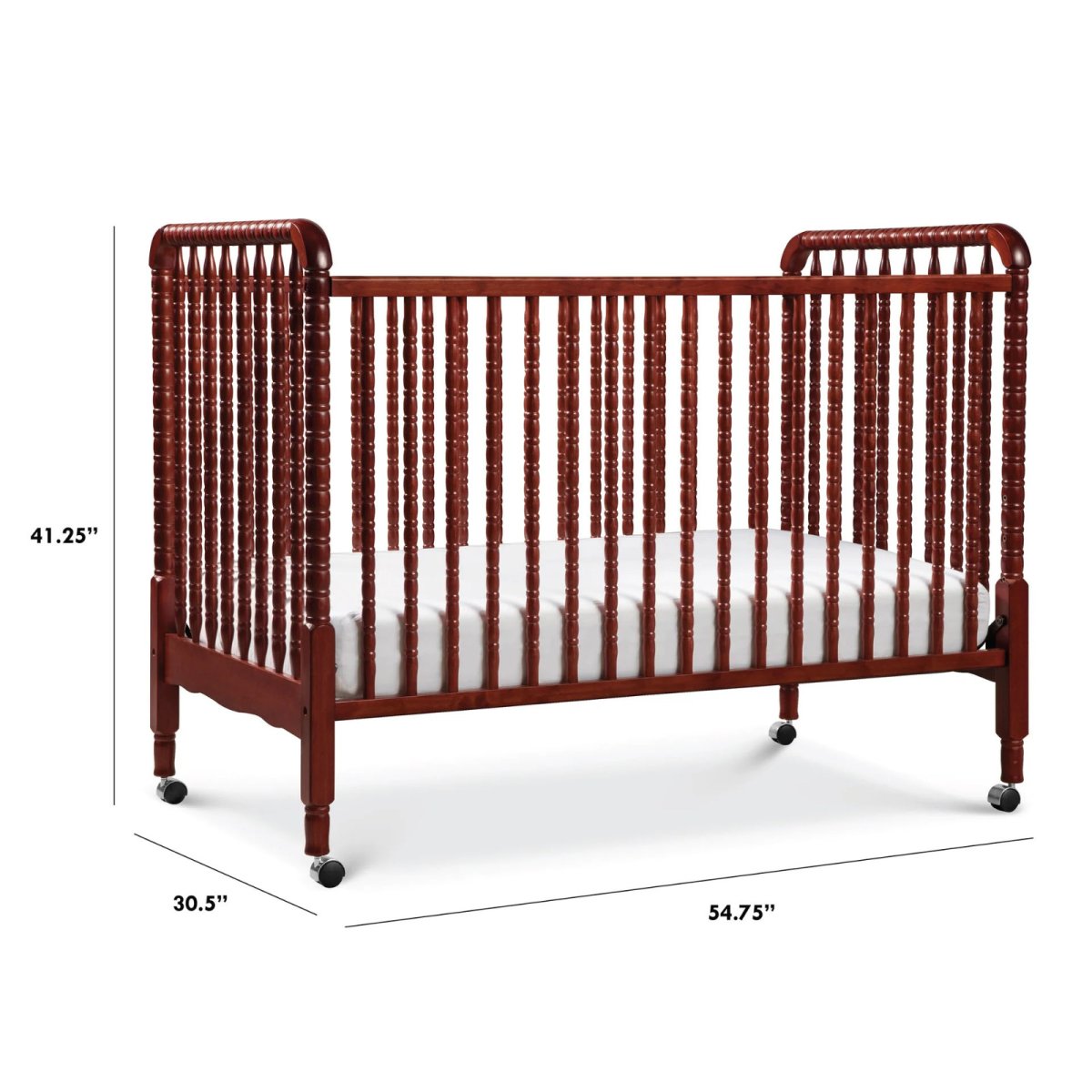 Jenny Lind 3 In 1 Convertible Crib - Cherry