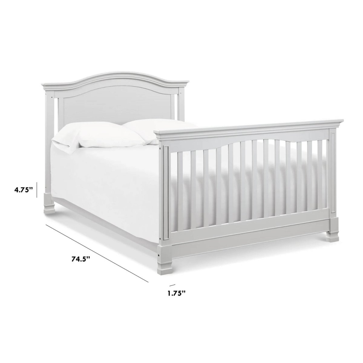 Twin/Full - Size Bed Conversion Kit - Cloud Grey
