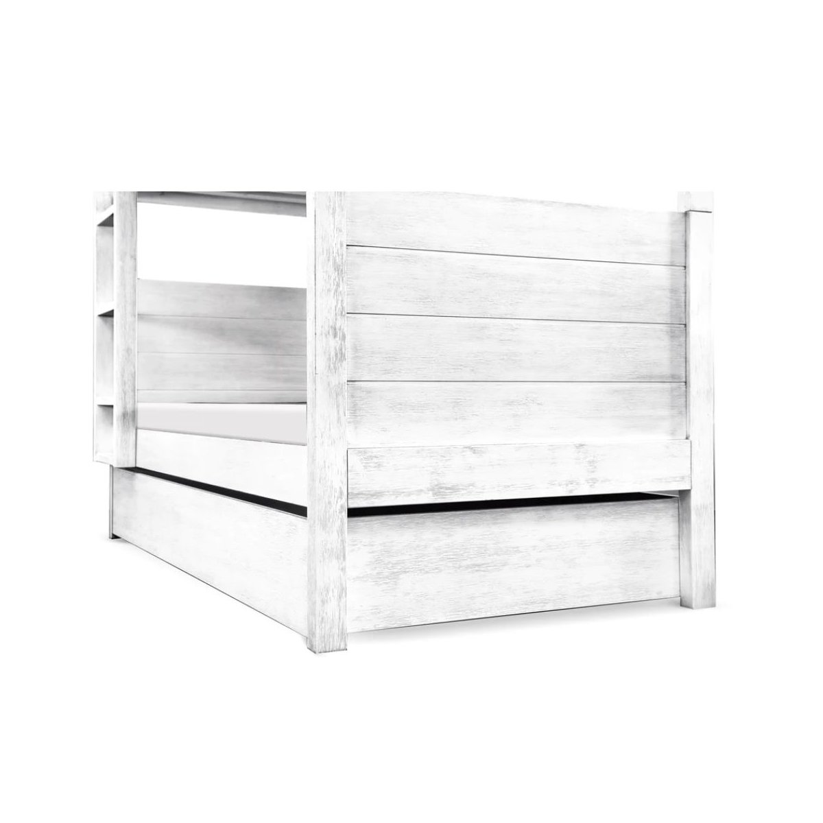 Universal Twin Storage Trundle Bed - Cottage White