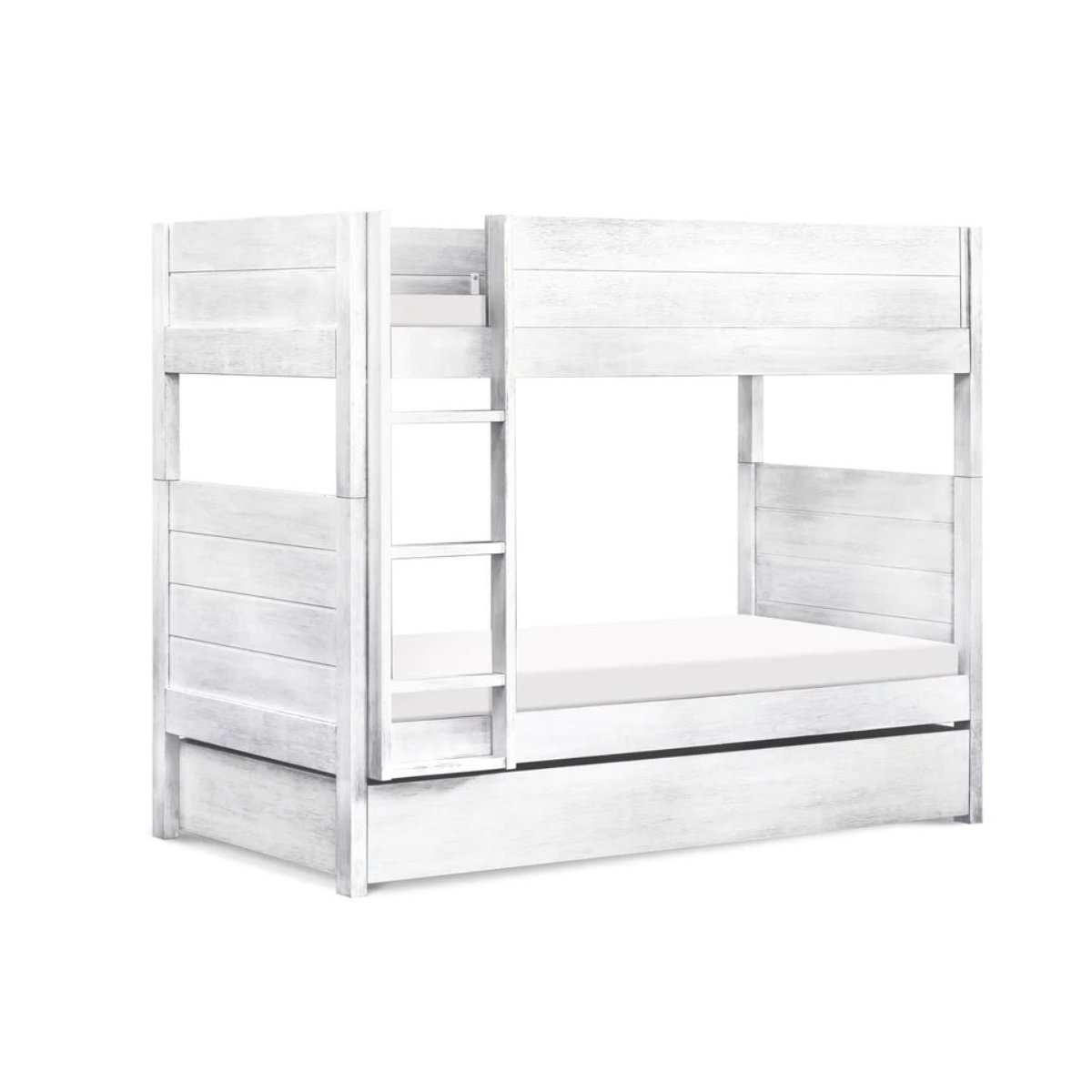Universal Twin Storage Trundle Bed - Cottage White