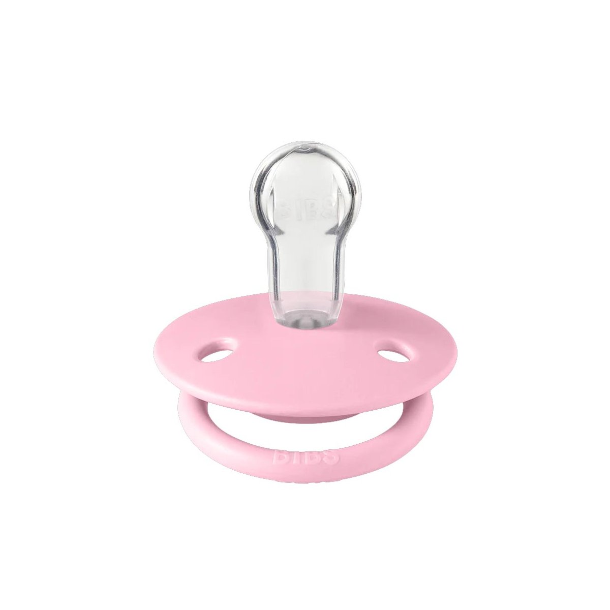 De Lux Silicone One Size Pacifiers - Baby Pink