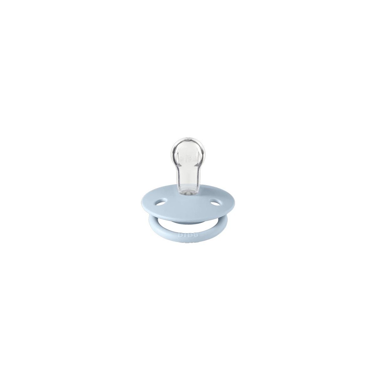 De Lux Silicone Pacifier One Size 2 Pack - Baby Blue