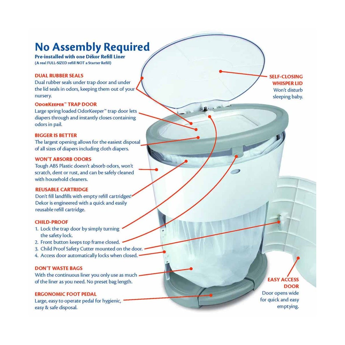 Dekor Mini Pail White