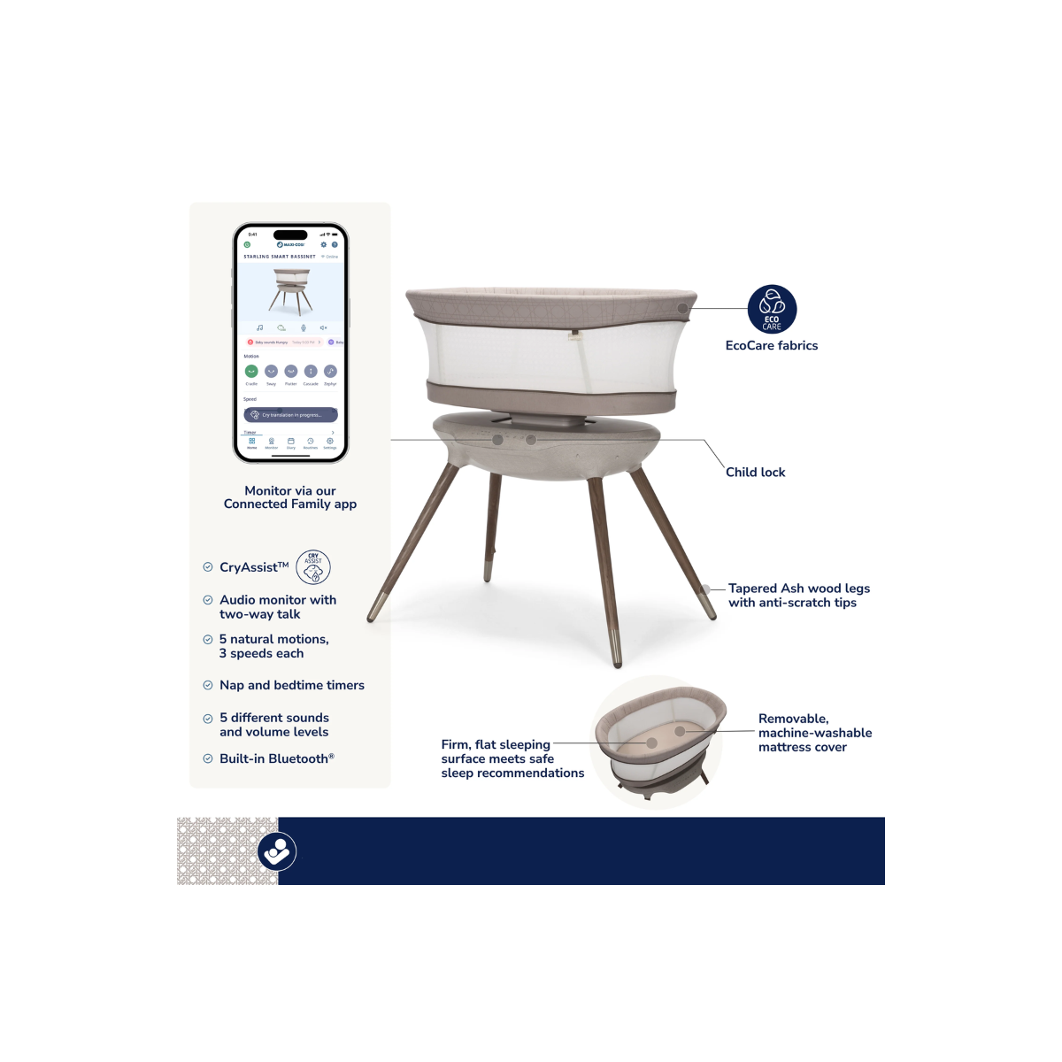 Starling Bassinet - Natural Heritage