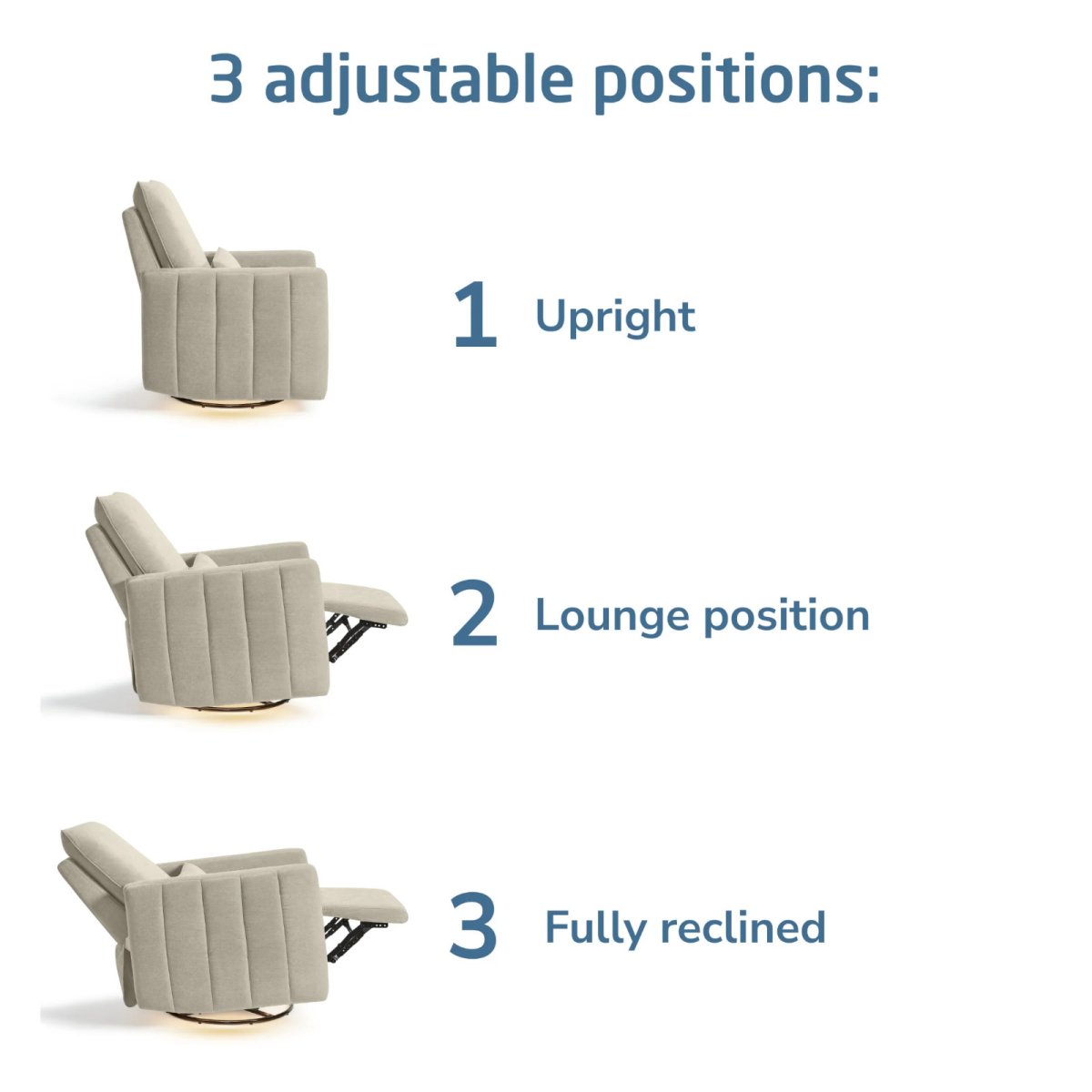 Dorian Channel Power Recliner - Crew Fog