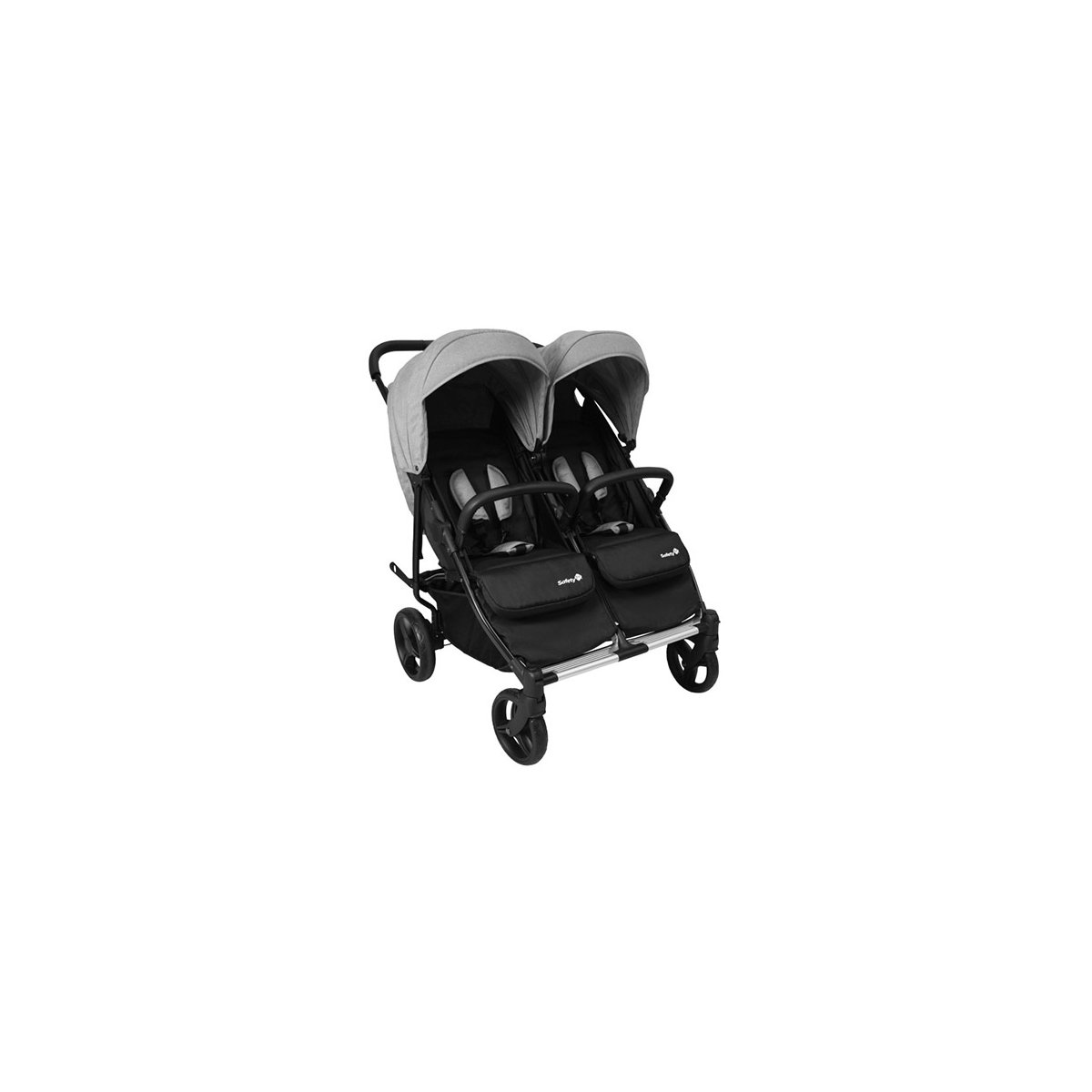 Double Double Duo Stroller - Flint Grey