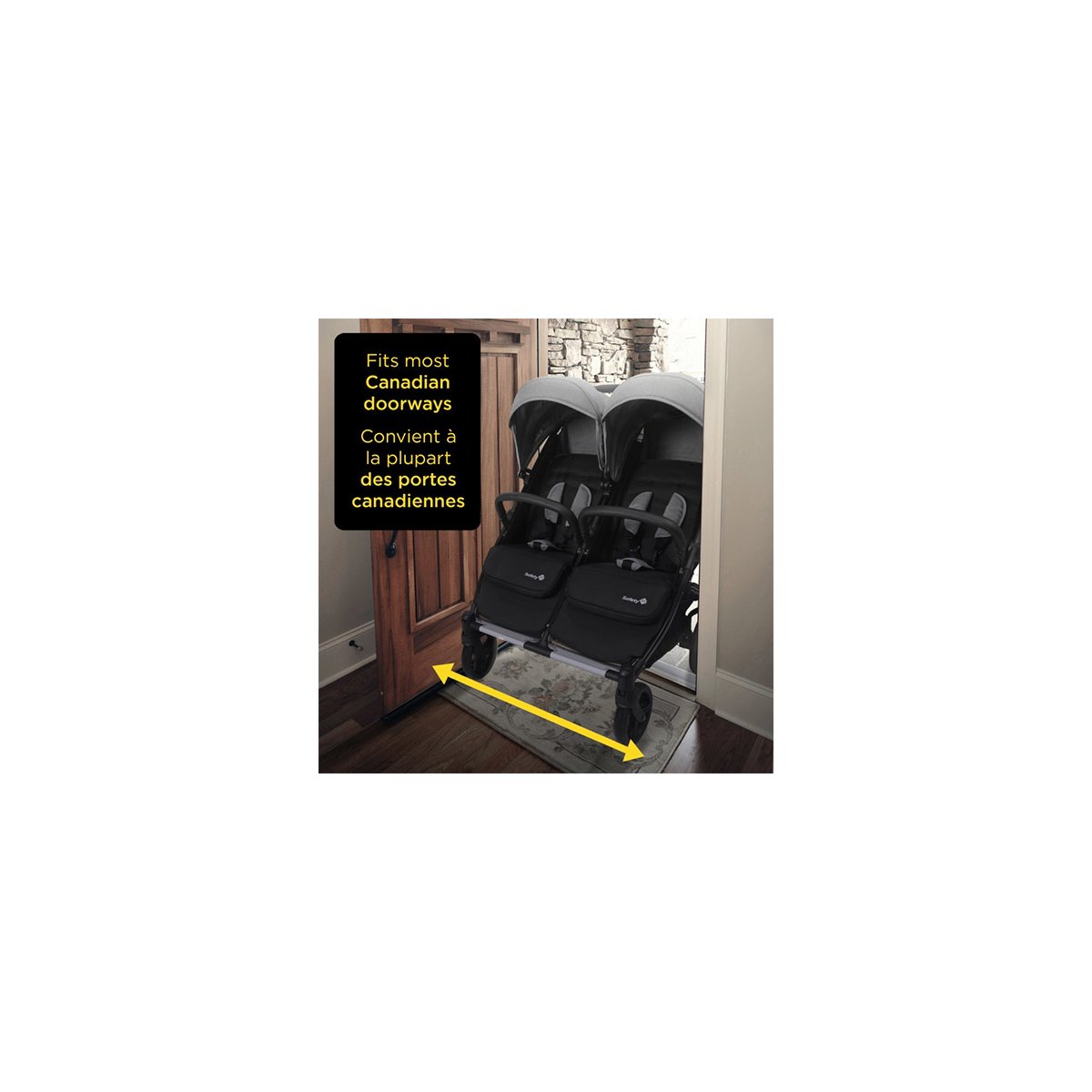 Double Double Duo Stroller - Flint Grey