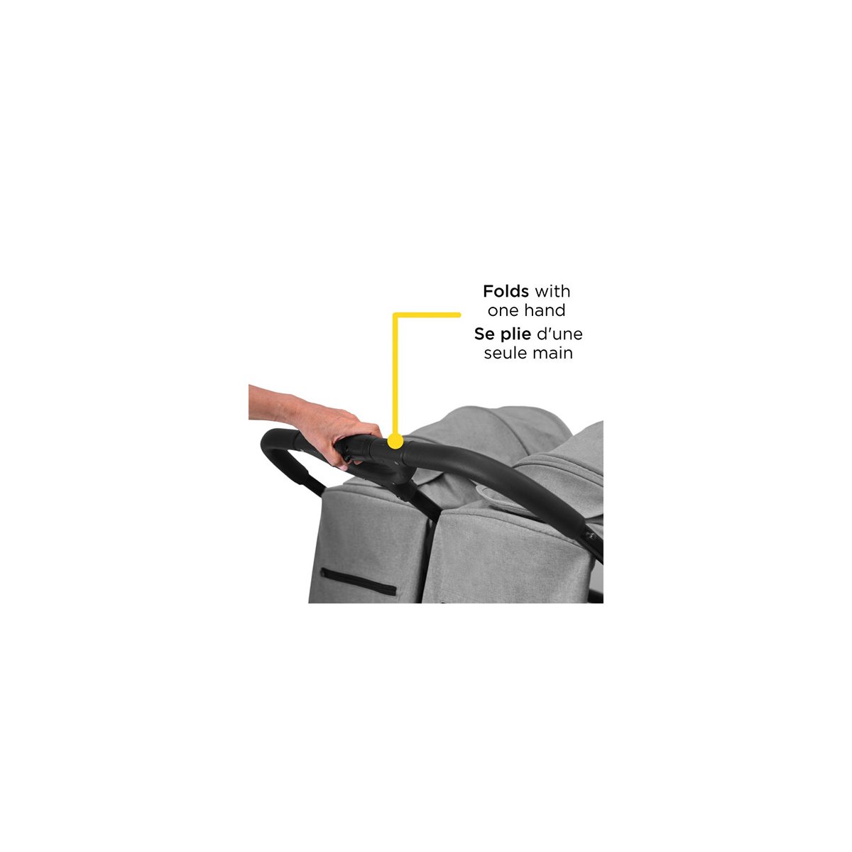 Double Double Duo Stroller - Flint Grey