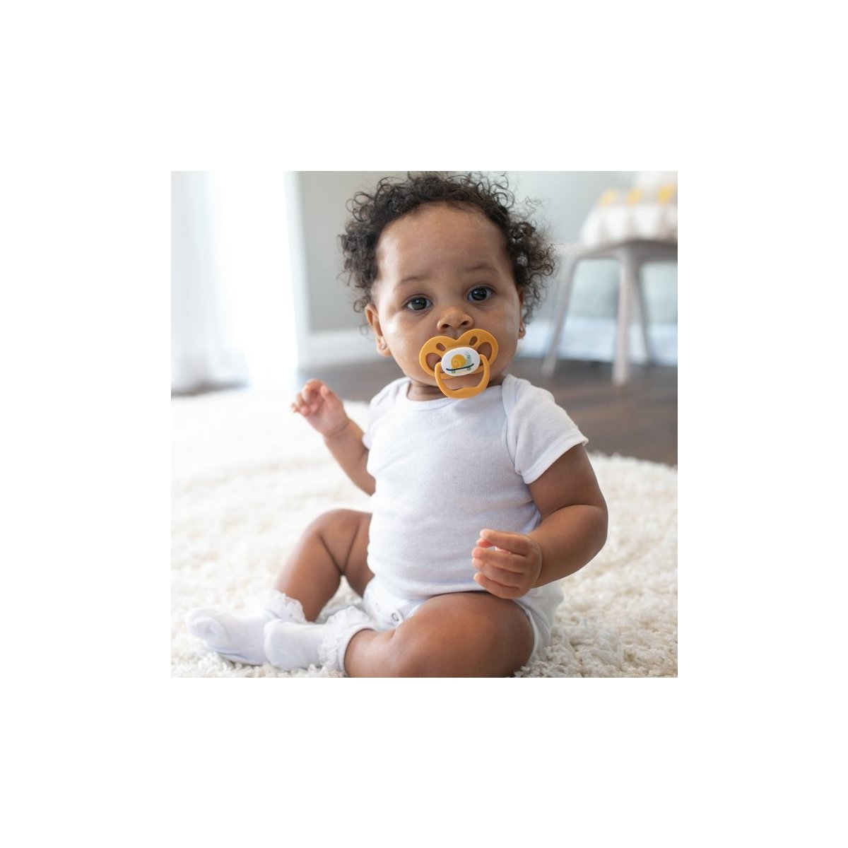 Advantage Pacifier - Stage 2 -Skateboard Snail/Glow in the Dark Blue