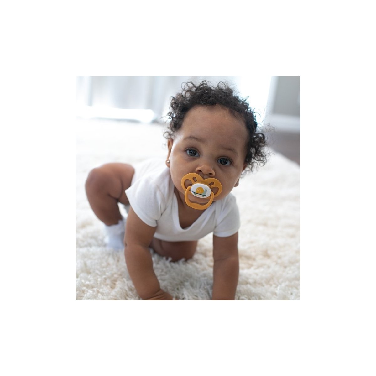 Advantage Pacifier - Stage 2 -Skateboard Snail/Glow in the Dark Blue