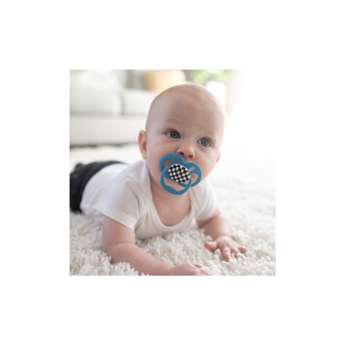 Advantage Pacifier - Stage 2 -Skateboard Snail/Glow in the Dark Blue
