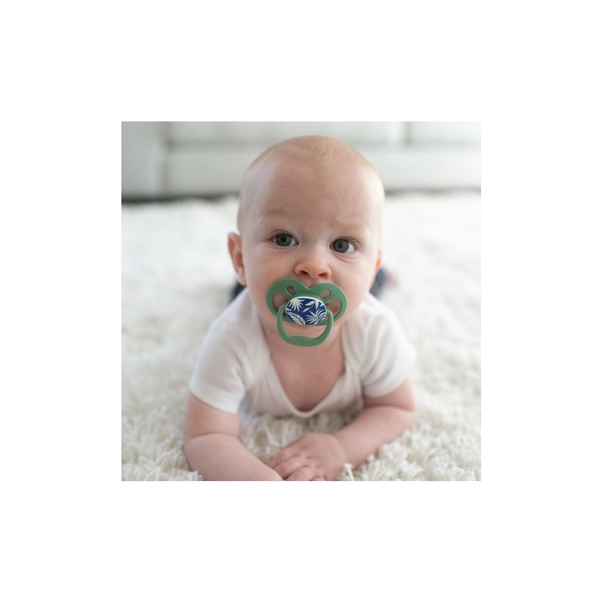 Advantage Pacifier - Stage 2 -Skateboard Snail/Glow in the Dark Blue