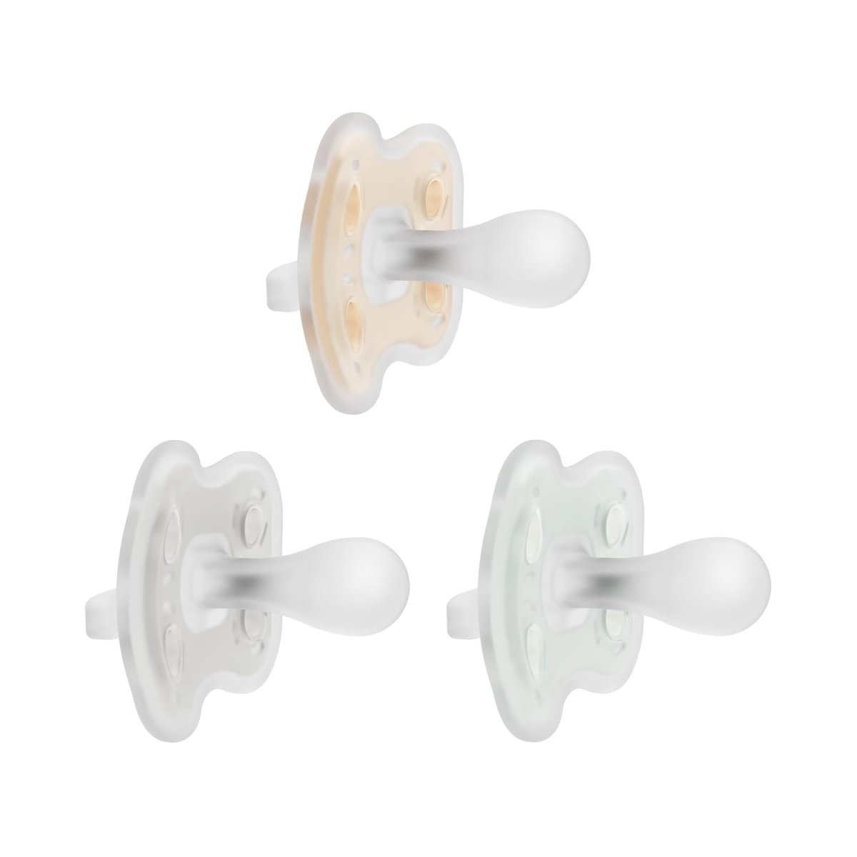 Advantage One-Piece Pacifier 3pk 0-6m - Neutral