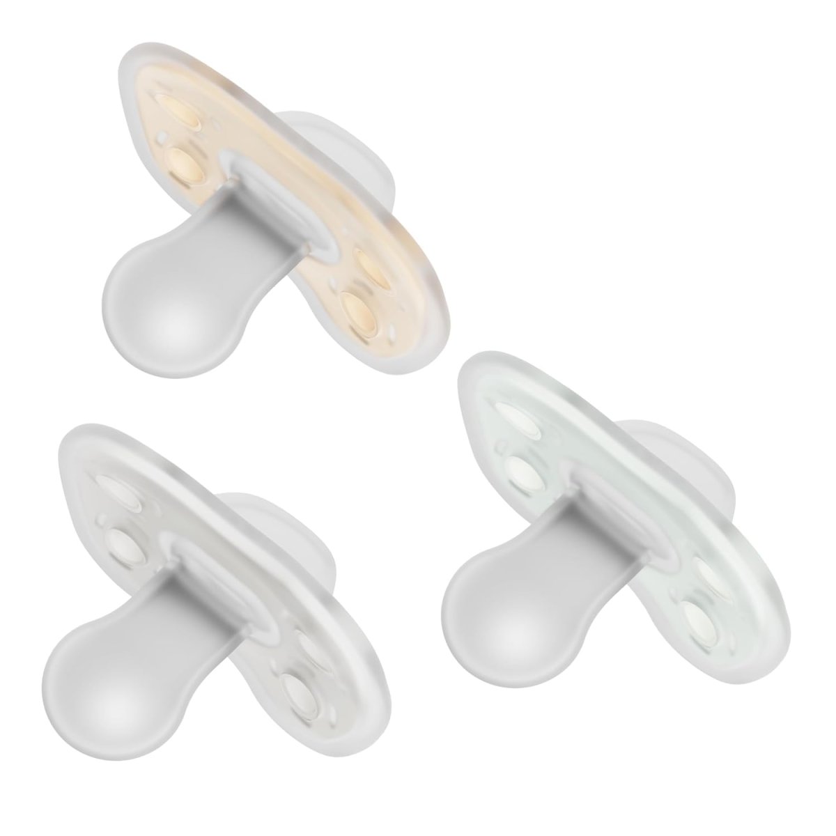 Advantage One-Piece Pacifier 3pk 0-6m - Neutral