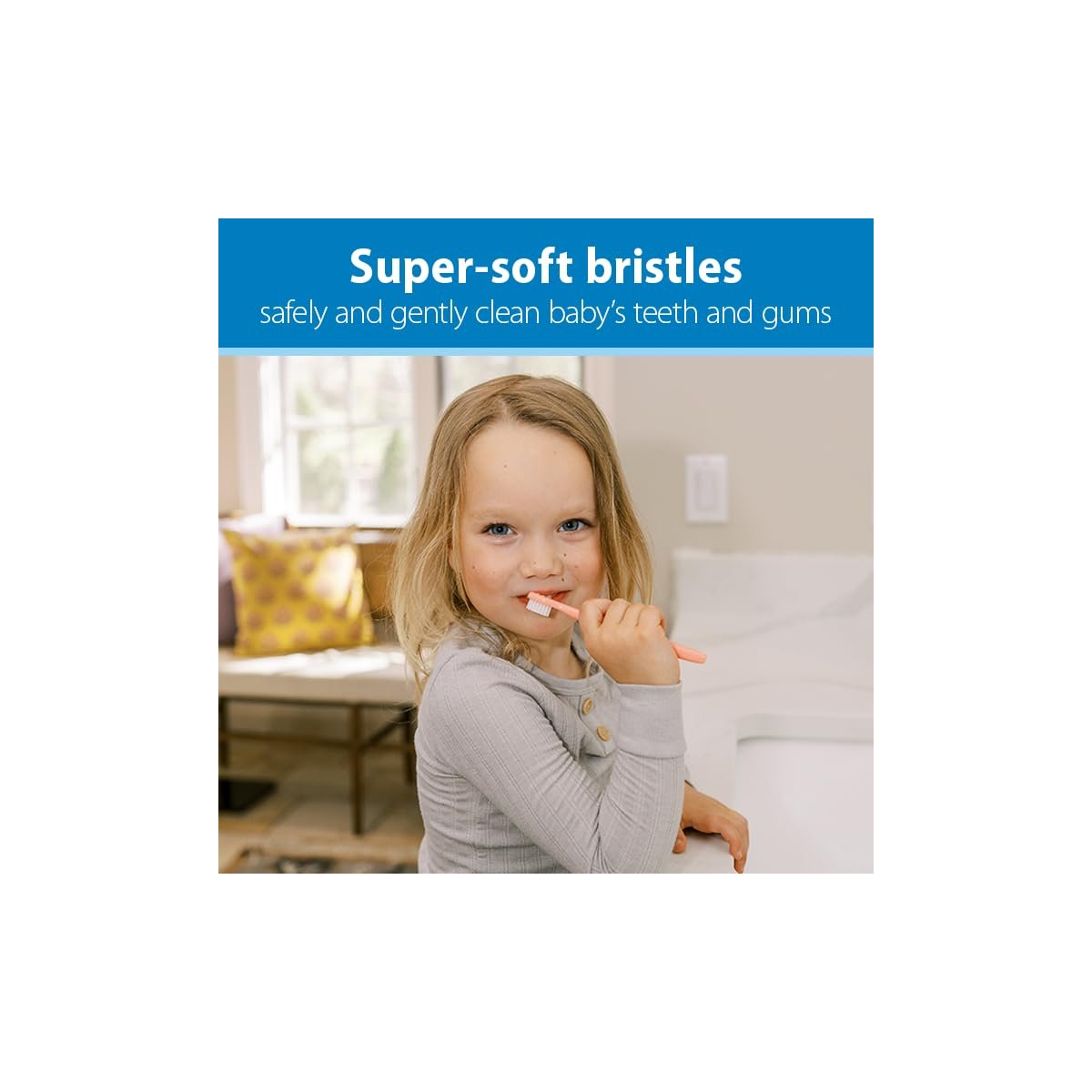 Infant-to-Toddler Toothbrush 4 Pack - Blue