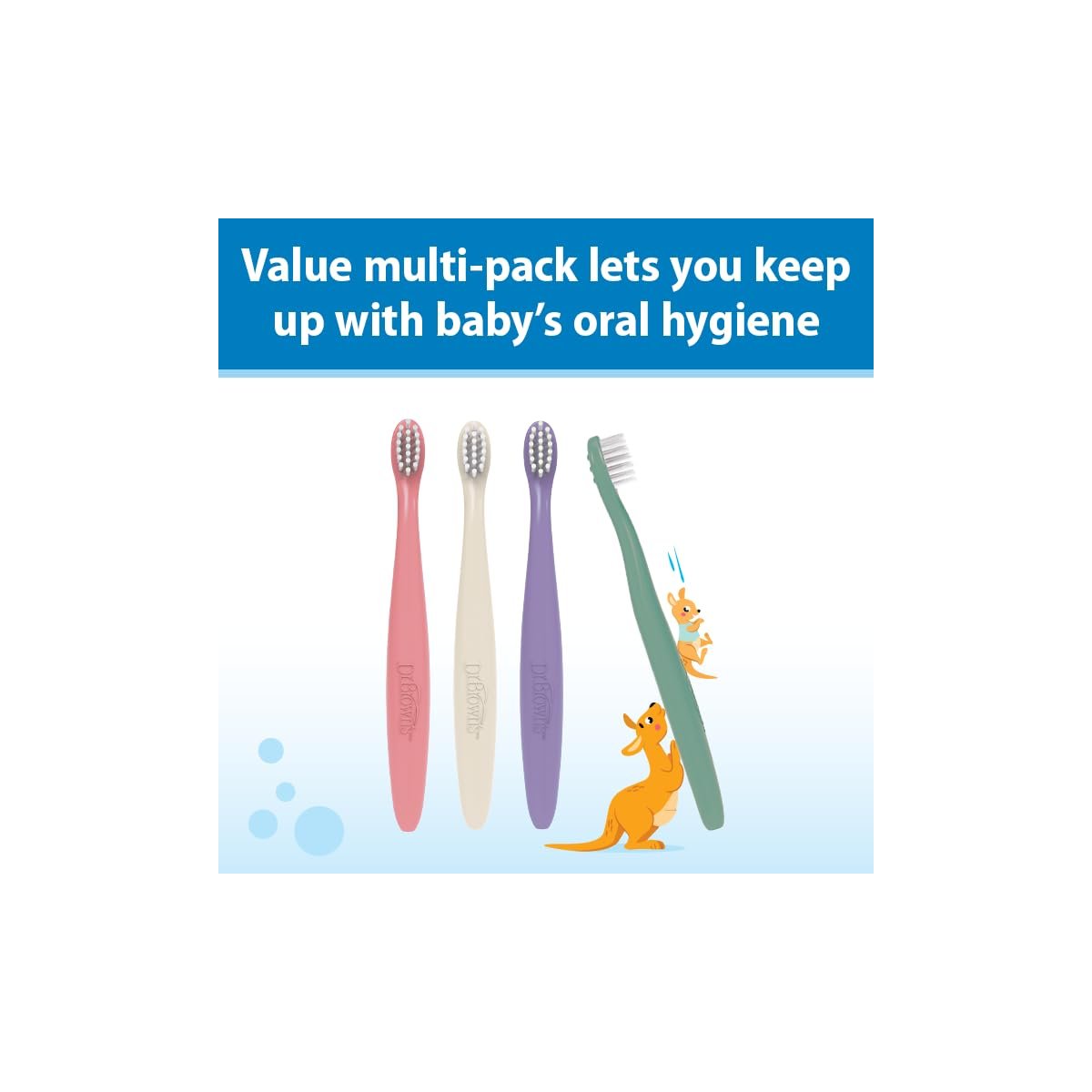 Infant-to-Toddler Toothbrush 4 Pack - Pink