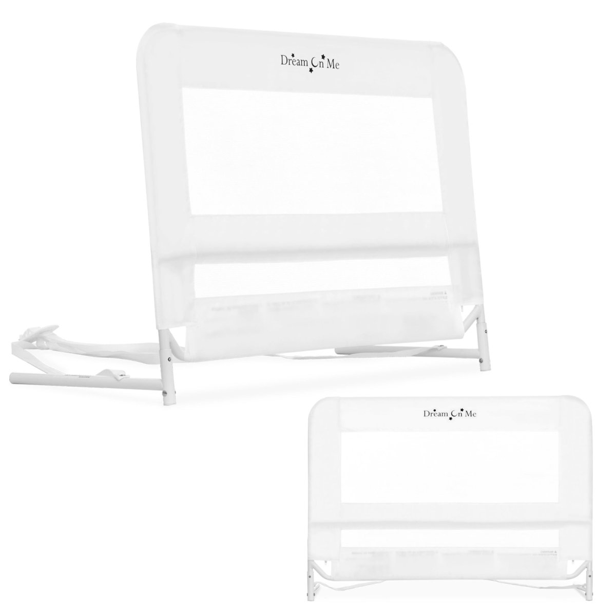 Mesh Security Crib Rail - White