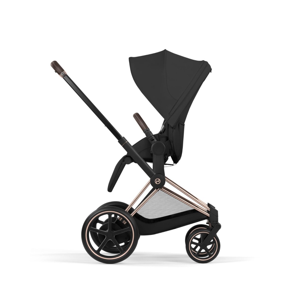 E - Priam Chrome Black Frame Stroller
