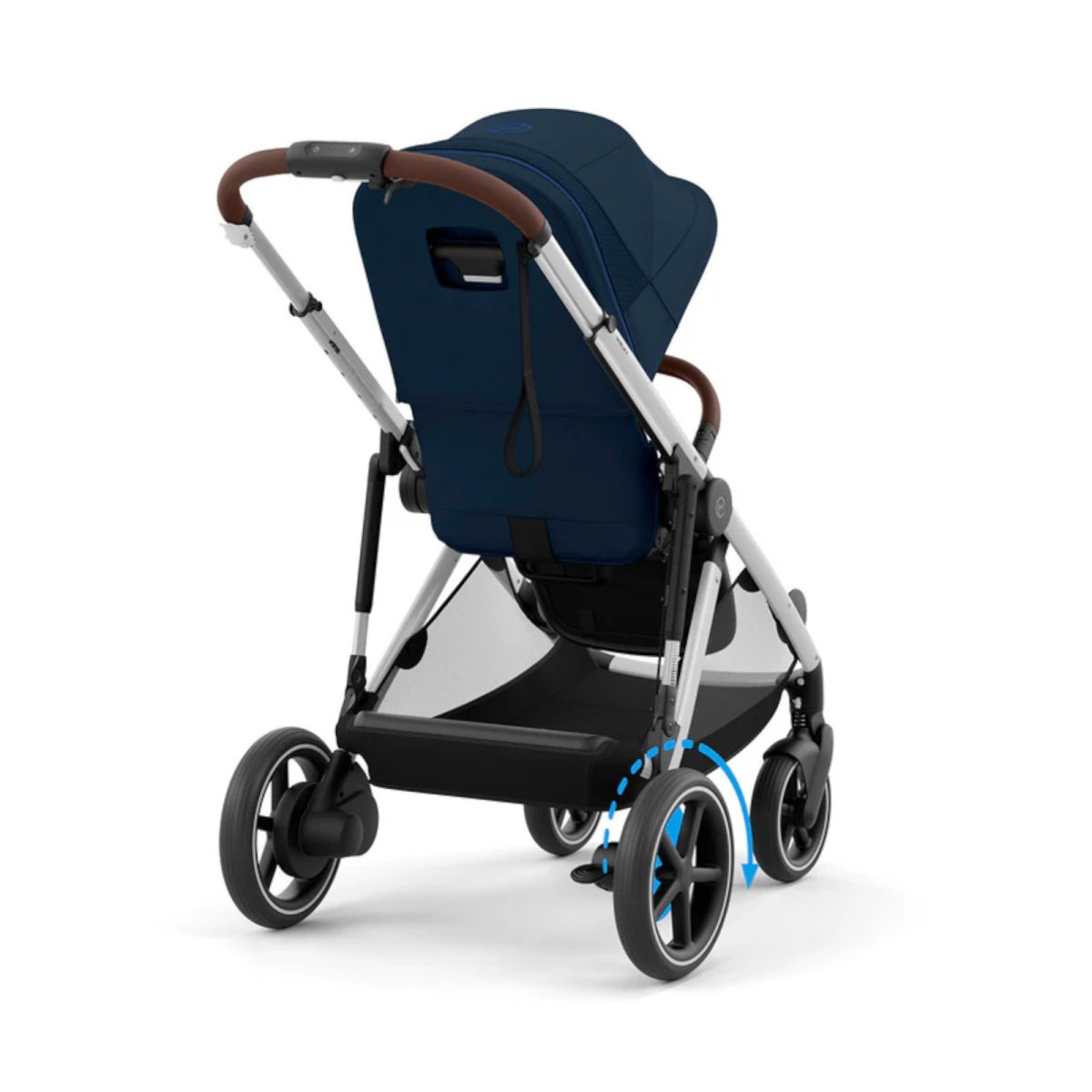 eGazelle S - Silver Frame with Ocean Blue Seat