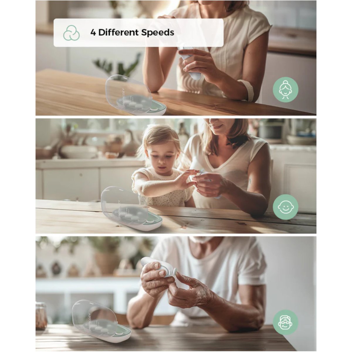 Electric Baby Nail File - Low Noise