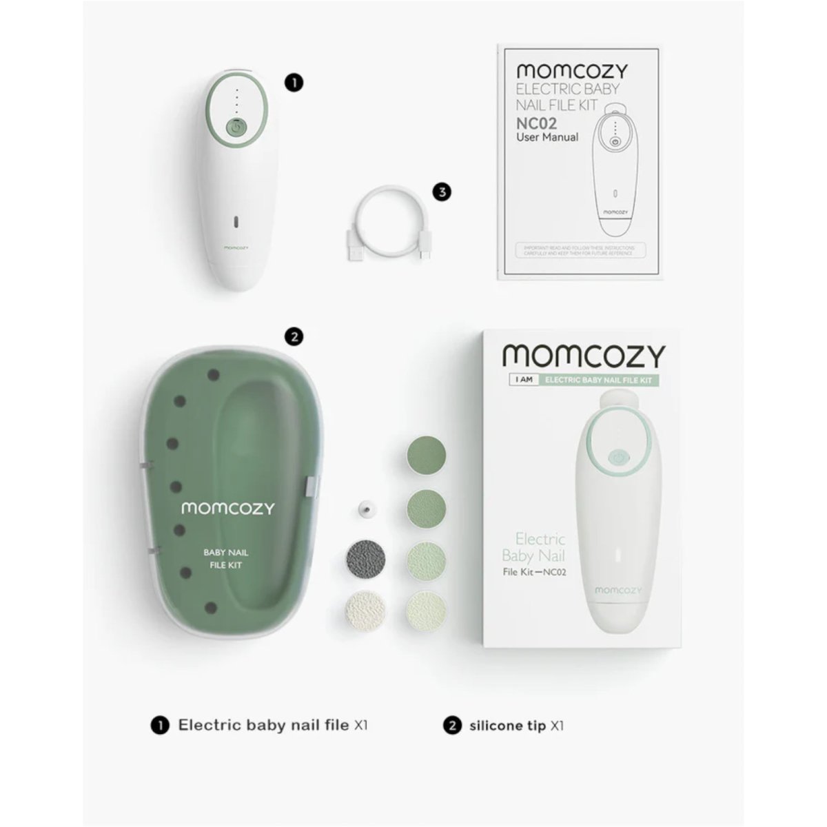 Electric Baby Nail File - Low Noise