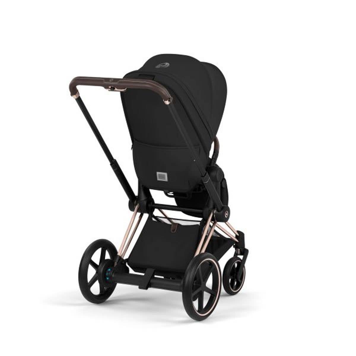 E - Priam Chrome Black Frame Stroller