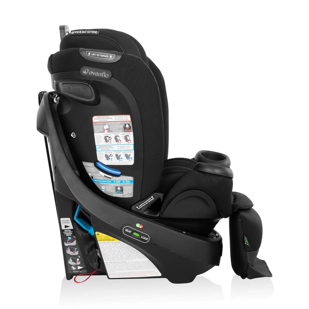 Gold Revolve 360 All-In-One Extend Car Seat - Onyx Black