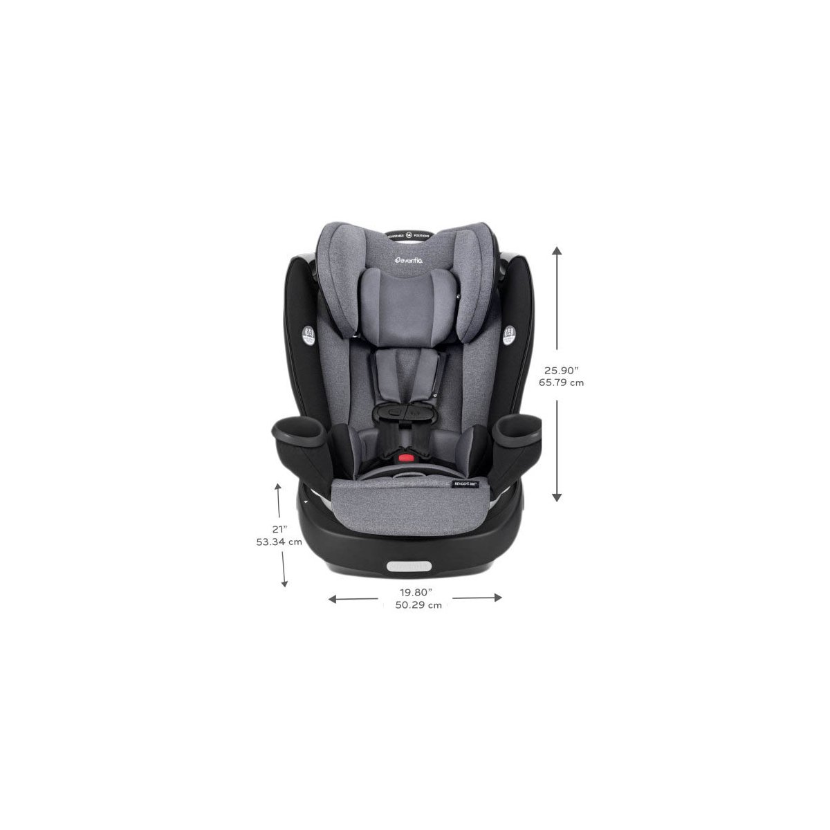 Gold Revolve 360 All-In-One Extend Car Seat with Sensorsafe - Onyx Black