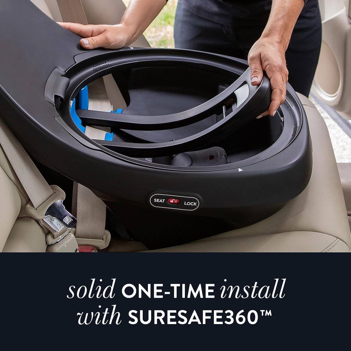 GOLD Revolve360 SLIM  Rotational Convertible Car Seat - Obsidian
