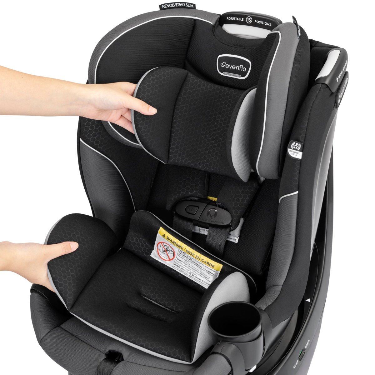 GOLD Revolve360 SLIM Rotational Car Seat - Obsidian