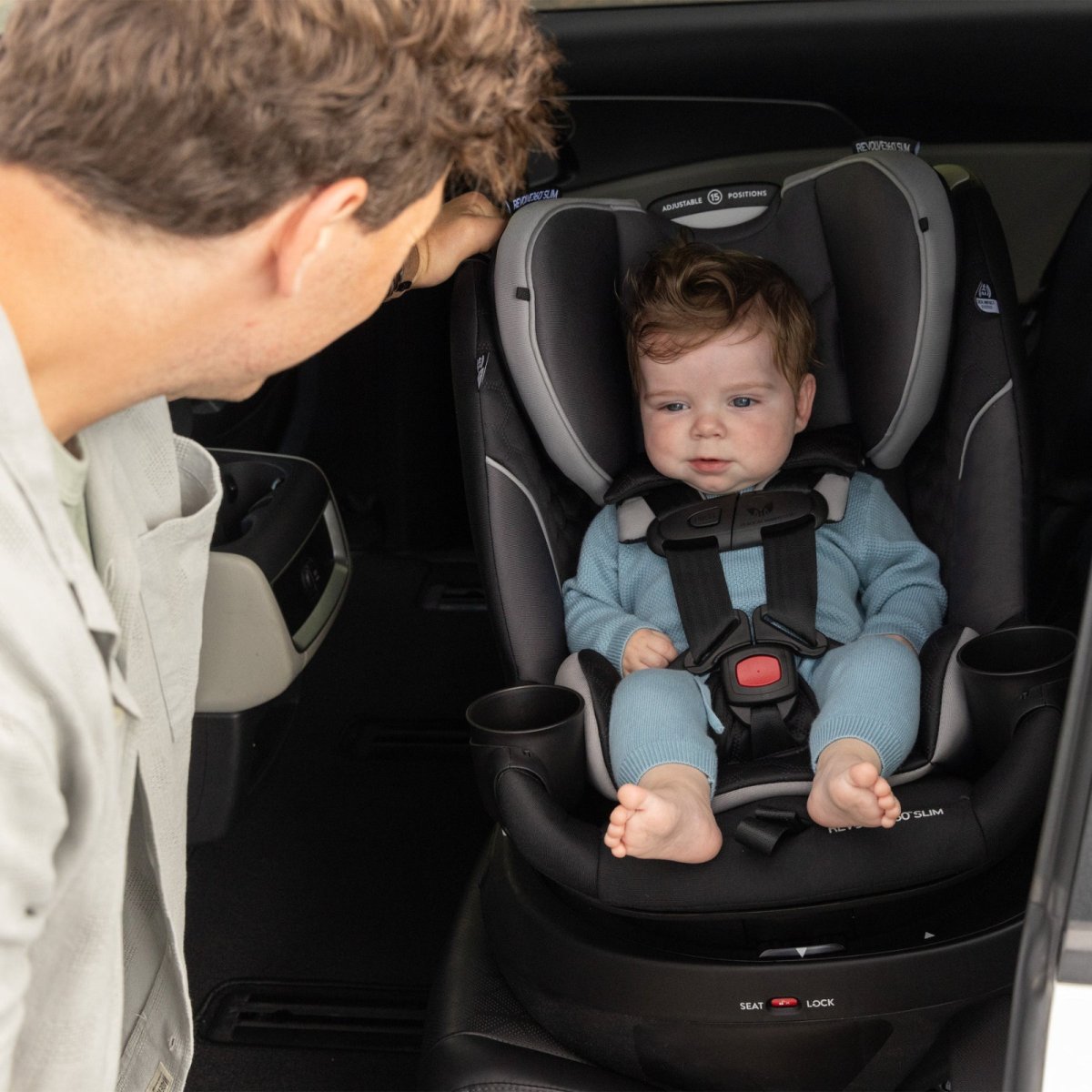 GOLD Revolve360 SLIM Rotational Car Seat - Obsidian