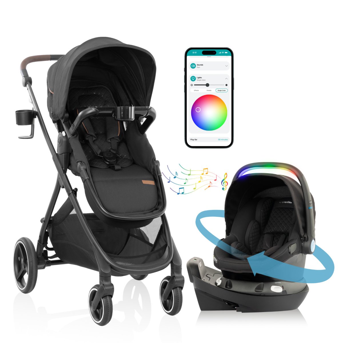 Shyft Intuiti+ TS w/Revolve LiteMax NXT & Sensory Soothe - Jasper Black (Gold)