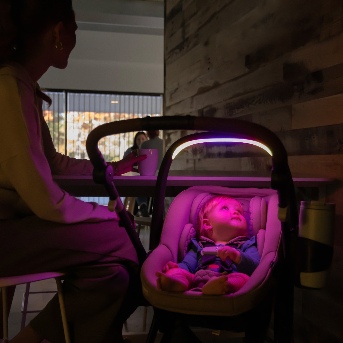 Shyft Intuiti+ Travel System/Revolve180 LiteMax NXT Rotating Infant Seat with SensorySoothe Travertine